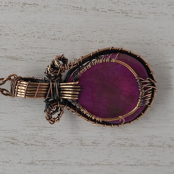 930- Tree Of Life Natural Stone Handmade Necklace NWT - Picture 4 of 6